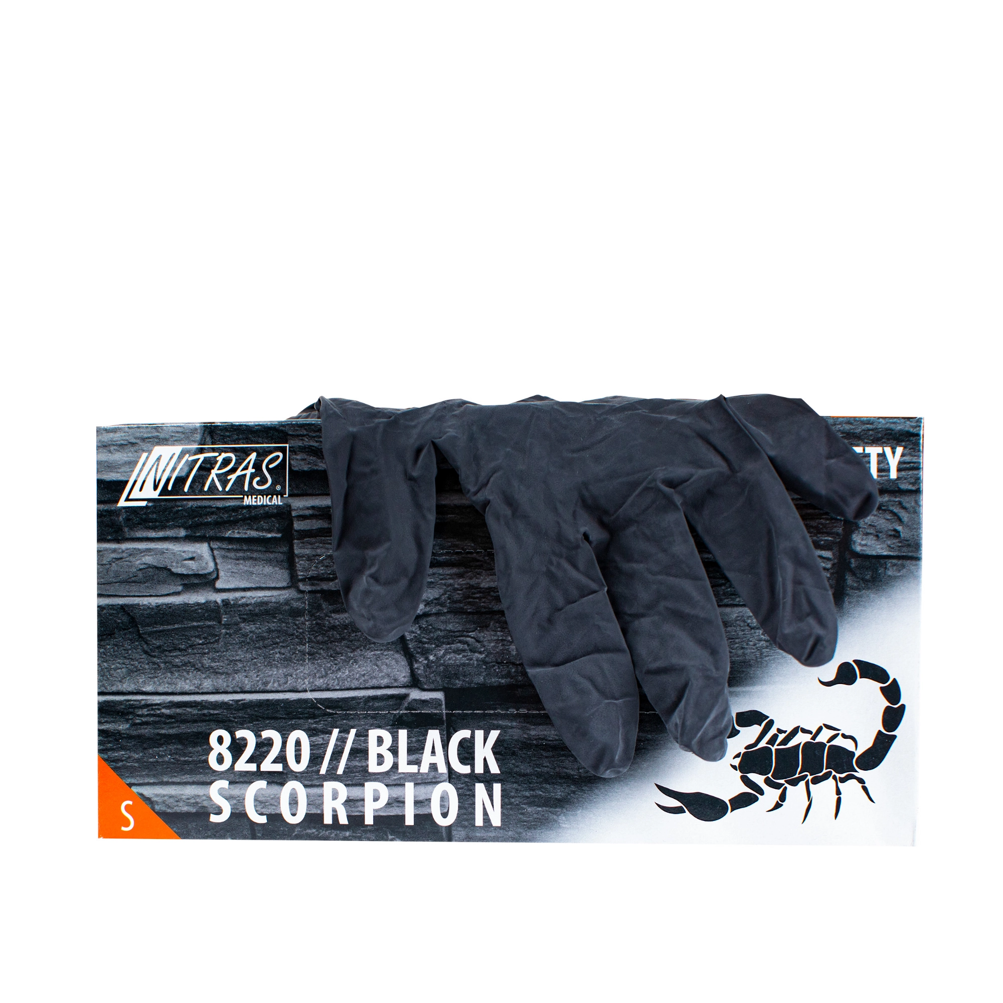 Latex Gloves Black Scorpion Black