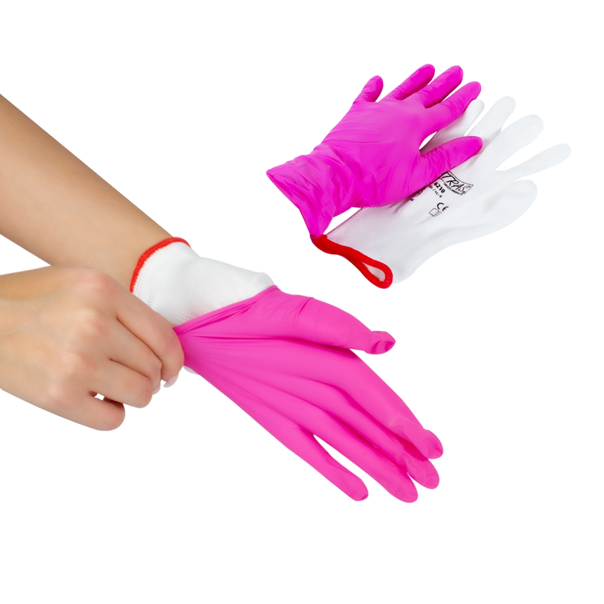Nylon Gloves White
