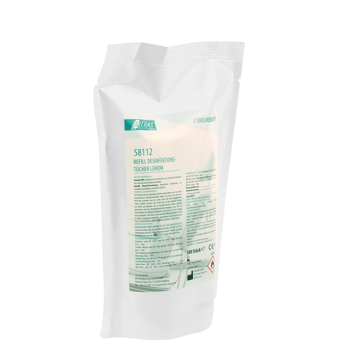 Disinfection wipes - refill pack